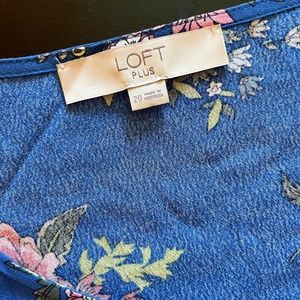 LOFT long sleeve gauze blouse